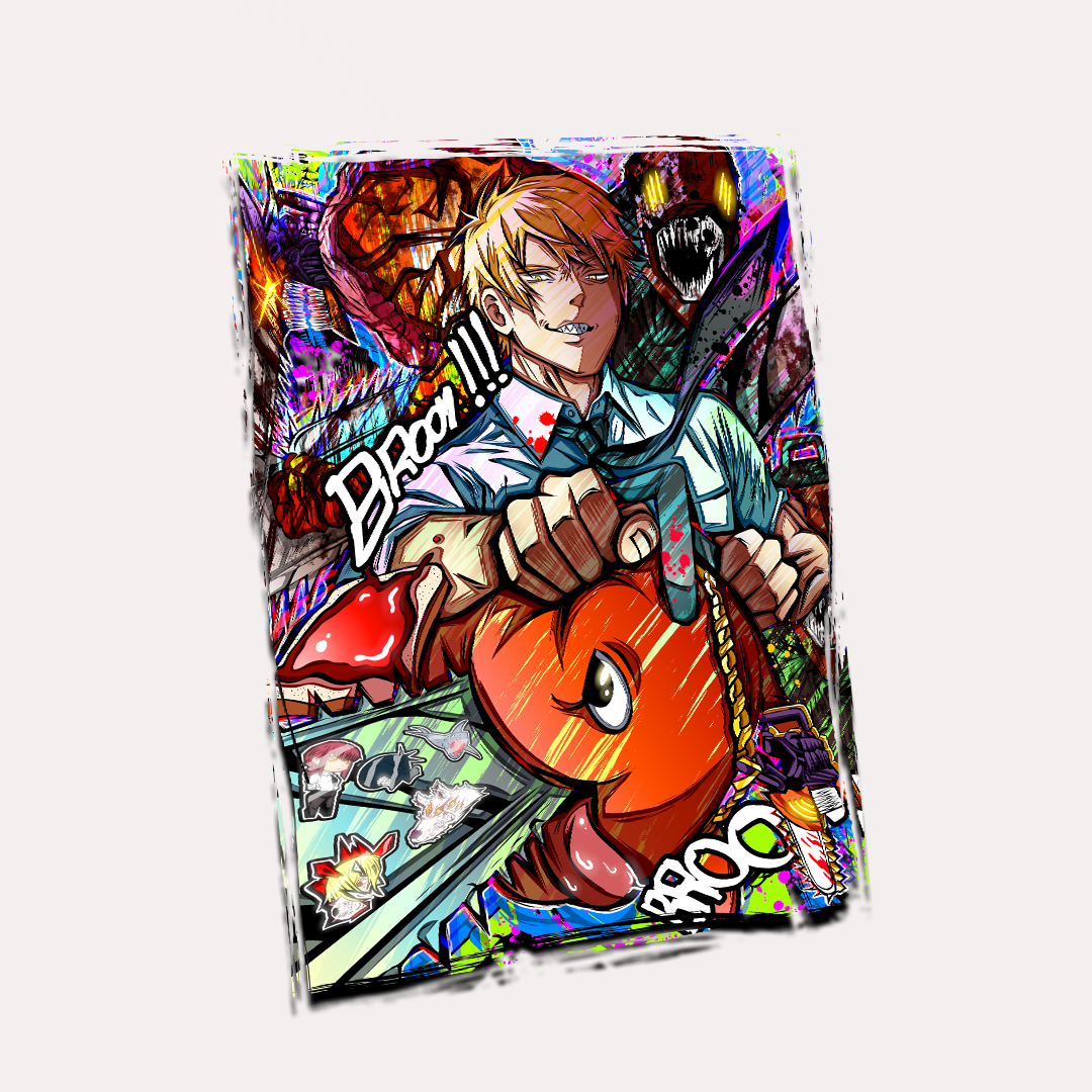 Denji and Pochita Stickers